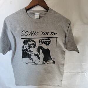 Sonic Youth  band t shirt  size small sport gray